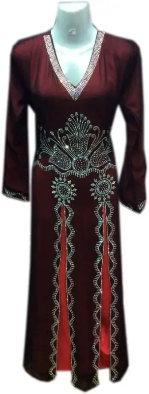 Picture of Radhe Designer Black Georgette Kaftan Dress for Women - F5056