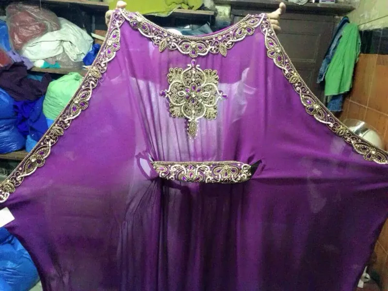 Picture of Radhe Designer Multicolor Georgette Kaftan Dress for Women - F5069