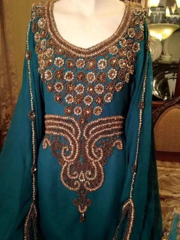 Picture of Radhe Designer Purple Georgette Kaftan Dress for Women - F5068