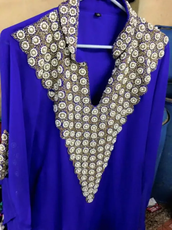 Picture of Radhe Designer Blue Georgette Kaftan Dress for Women - F5106
