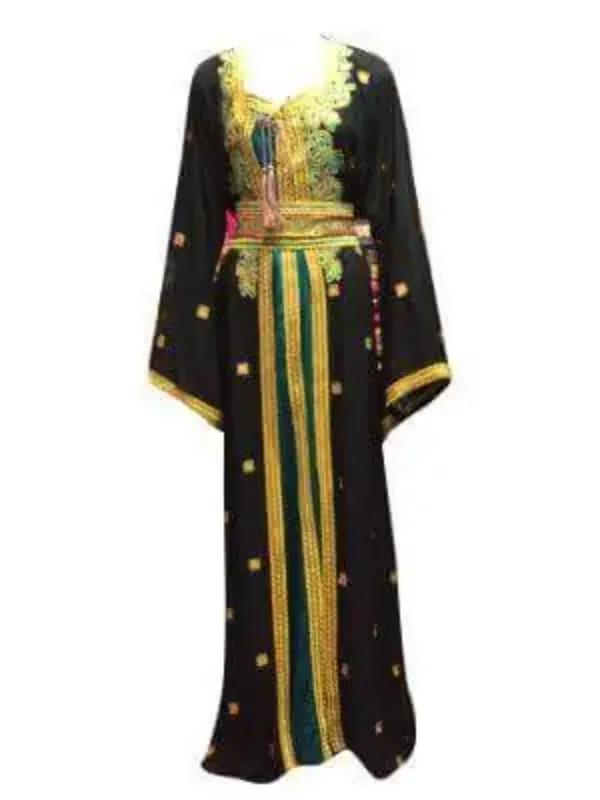 Picture of Radhe Designer Multicolor Georgette Kaftan Dress for Women - F5105