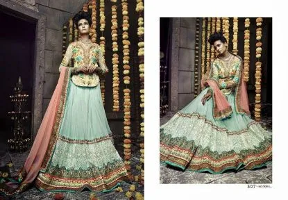 Picture of designer wear bridal lehenga choli pakistani indian pi,