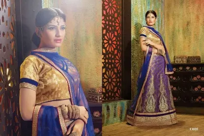 Picture of wedding wear indian designer lehenga choli modest maxi 