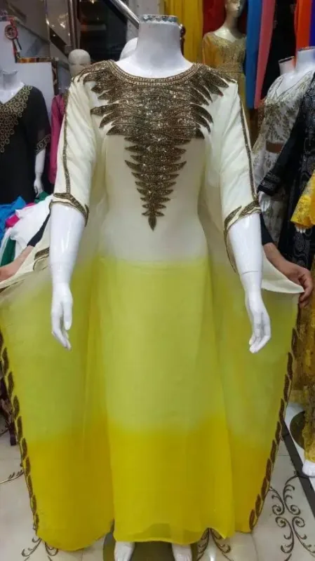 Picture of Radhe Designer Multicolor Georgette Kaftan Dress for Women - F5143