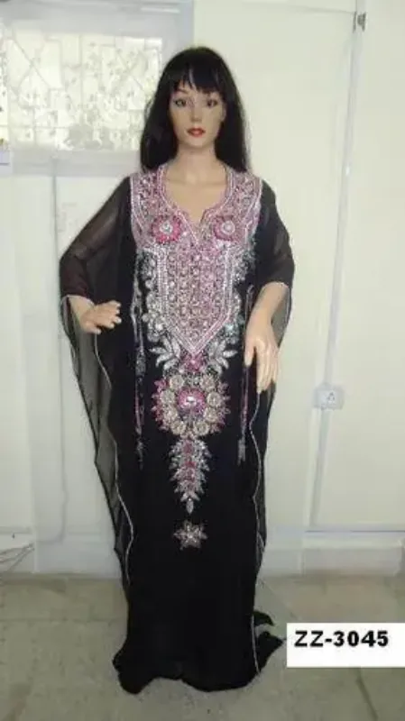 Picture of Radhe Designer Purple Georgette Kaftan Dress for Women - F6619