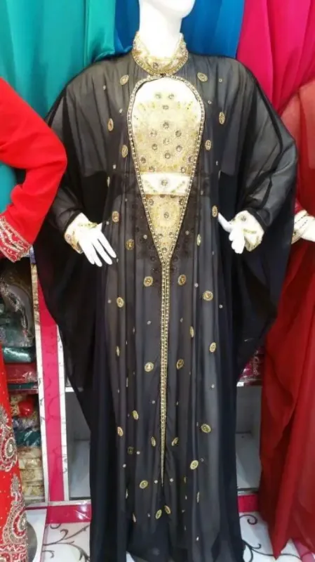 Picture of Radhe Designer Multicolor Georgette Kaftan Dress for Women - F5189