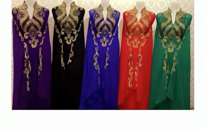 Picture of Radhe Designer Blue Georgette Kaftan Dress for Women - F5140