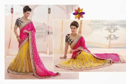 Picture of designer indian women wedding wear lehenga choli pakis,