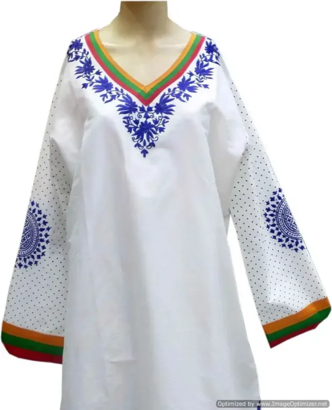 Picture of Radhe Designer Multicolor Georgette Kaftan Dress for Women - F5156