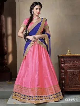 Picture of bridal wear maroon lehenga choli bollywood designer in,