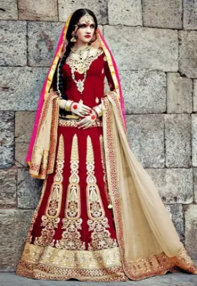 Picture of indian pakistani bridal lehenga designer wear lengha c,