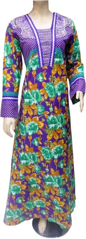 Picture of Radhe Designer Blue Georgette Kaftan Dress for Women - F5174