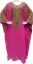 Picture of Purple Georgette Modest Dress for Women - Foil Print Special Occasion Look