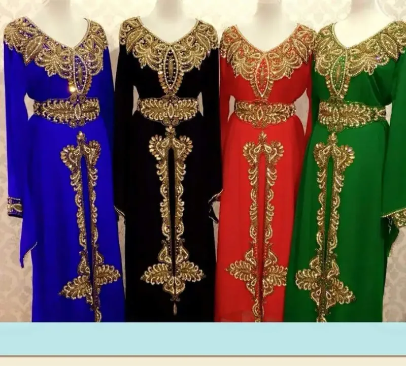 Picture of Radhe Designer Multicolor Georgette Kaftan Dress for Women - F5148