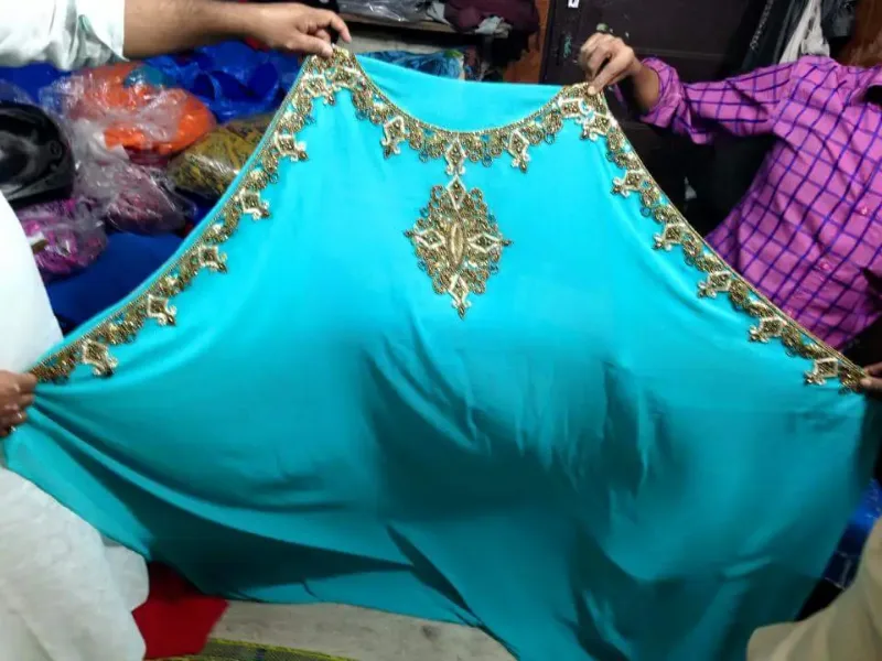 Picture of Multi Color Georgette Kaftan Dress for Women - Look 7005