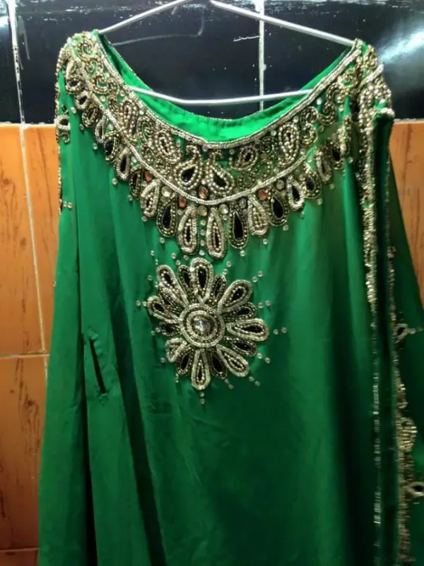 Picture of Multi Color Georgette Kaftan Dress for Women - Look 7006
