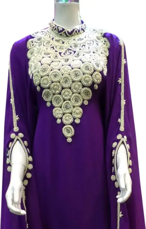 Picture of Radhe Designer Multicolor Georgette Kaftan Dress for Women - F2300