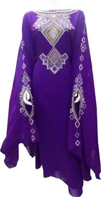 Picture of Radhe Designer Multicolor Georgette Kaftan Dress for Women - F10179