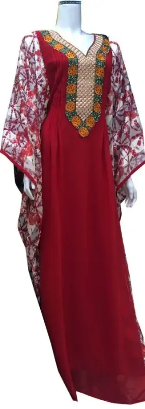 Picture of Radhe Designer Multicolor Georgette Kaftan Dress for Women - F1945