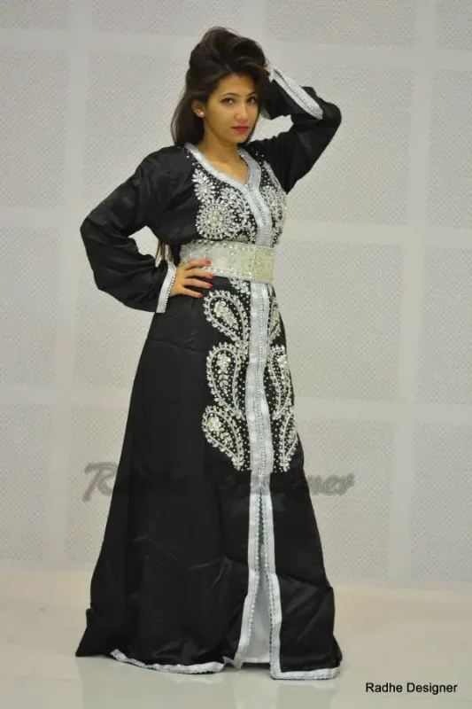 Picture of Radhe Designer Multicolor Georgette Kaftan Dress for Women - Y1017