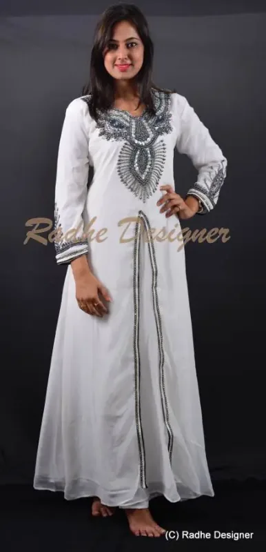 Picture of Radhe Designer Multicolor Georgette Kaftan Dress for Women - Y1166