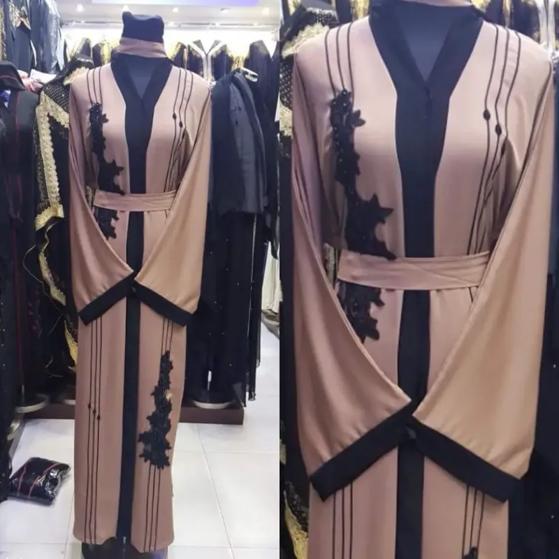 Picture of Radhe Designer Black Georgette Kaftan Dress for Women - F2090