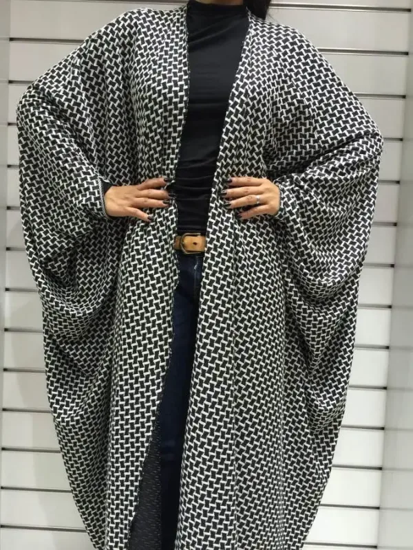 Picture of Radhe Designer Black Georgette Kaftan Dress for Women - F1562