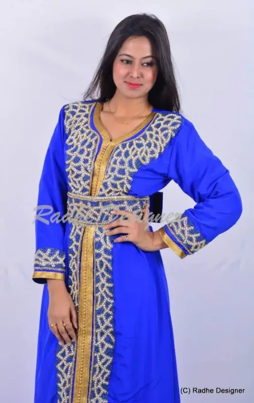 Picture of Radhe Designer Purple Georgette Kaftan Dress for Women - Y772