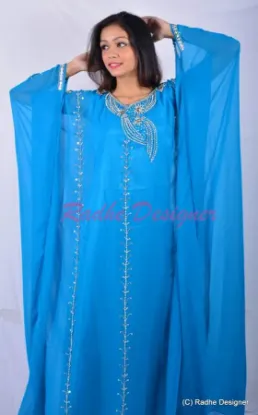 Picture of exclusive fancy georgette arabian georgette rani we