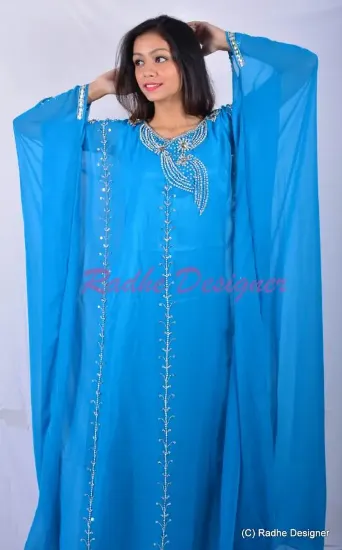 Picture of exclusive fancy georgette arabian georgette rani we