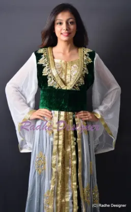 Picture of exclusive fancy jalabiya arabian party wear farasha