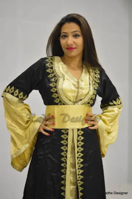 Picture of Radhe Designer Multicolor Georgette Kaftan Dress for Women - Y856