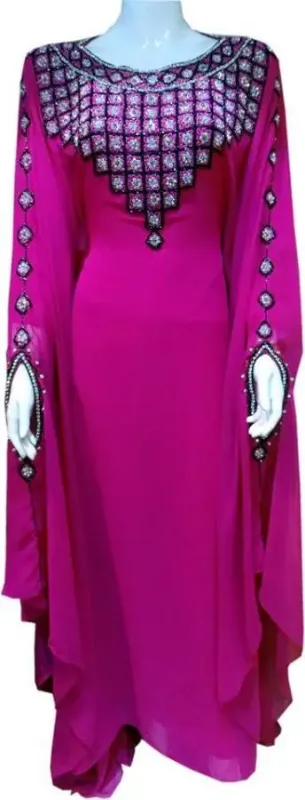 Picture of Radhe Designer Multicolor Georgette Kaftan Dress for Women - F10056