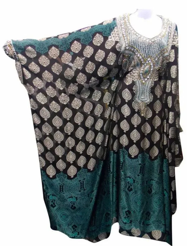 Picture of Radhe Designer Black Georgette Kaftan Dress for Women - F10015