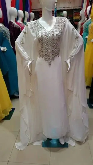 Picture of exclusive modest maxi gown dubai modern bridal moroccan