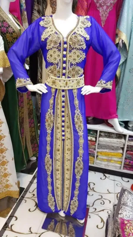 Picture of Radhe Designer Black Georgette Kaftan Dress for Women - F1662