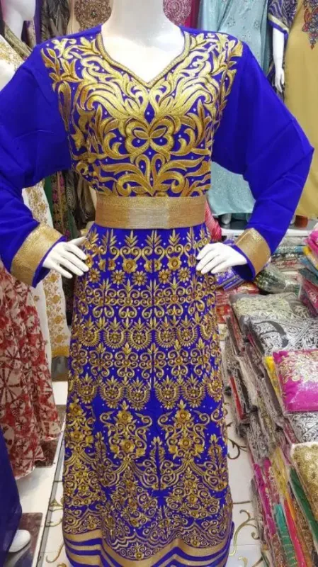 Picture of Radhe Designer Multicolor Georgette Kaftan Dress for Women - F1779