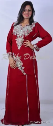 Picture of eyecatching fancy abaya jalabiya bridal maghribi kaftan