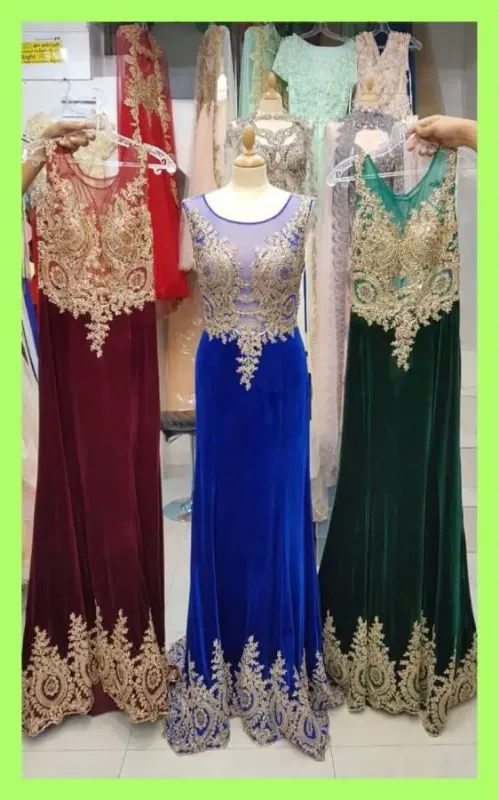 Picture of Radhe Designer Blue Georgette Kaftan Dress for Women - F10554