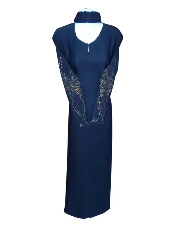 Picture of Radhe Designer Black Georgette Kaftan Dress for Women - F3930