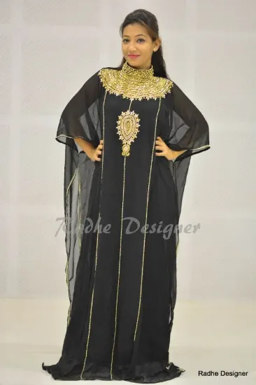 Picture of fancy dubai farasha moroccan kaftan abaya jilbab ar ,y3