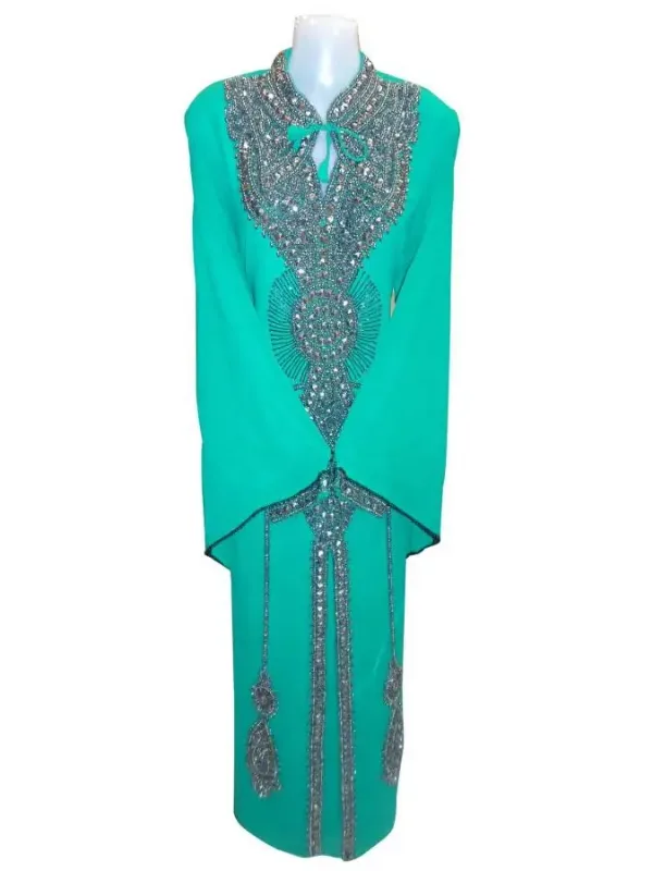 Picture of Radhe Designer Multicolor Georgette Kaftan Dress for Women - F3804