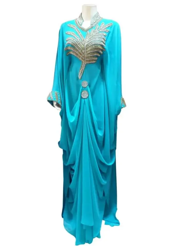 Picture of Radhe Designer Multicolor Georgette Kaftan Dress for Women - F3802