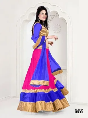 Picture of bollywood wedding bridal indian party wear lehenga des,