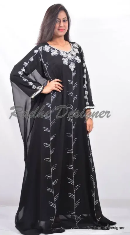 Picture of Radhe Designer Purple Georgette Kaftan Dress for Women - Y1146
