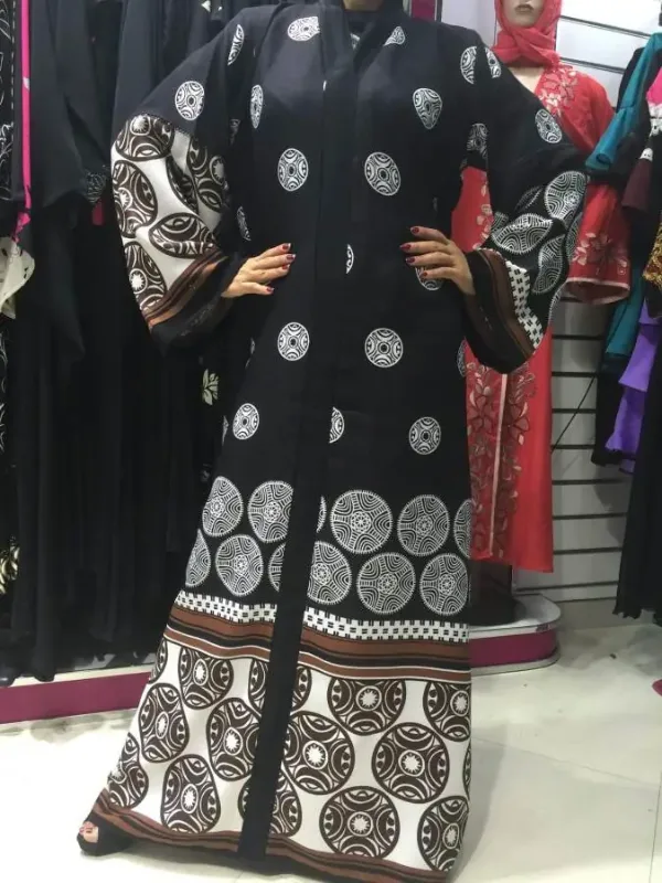 Picture of Radhe Designer Multicolor Georgette Kaftan Dress for Women - F1342