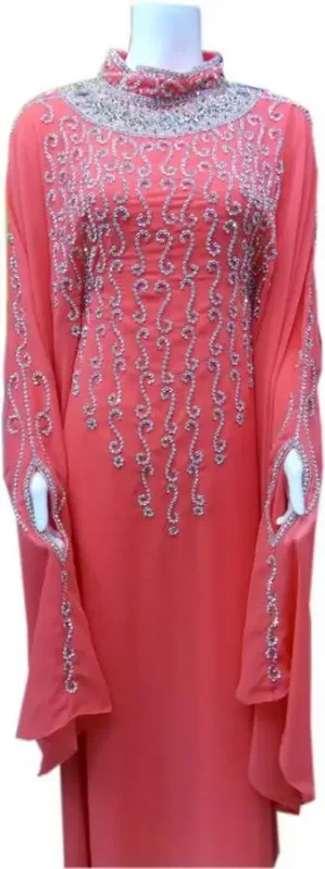 Picture of Radhe Designer Black Georgette Kaftan Dress for Women - F10102
