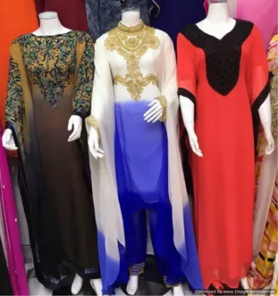 Picture of fancy party wear costume with floor touch length ,abay,