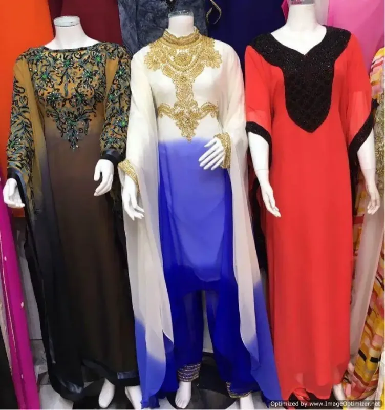 Picture of Radhe Designer Black Georgette Kaftan Dress for Women - F1902