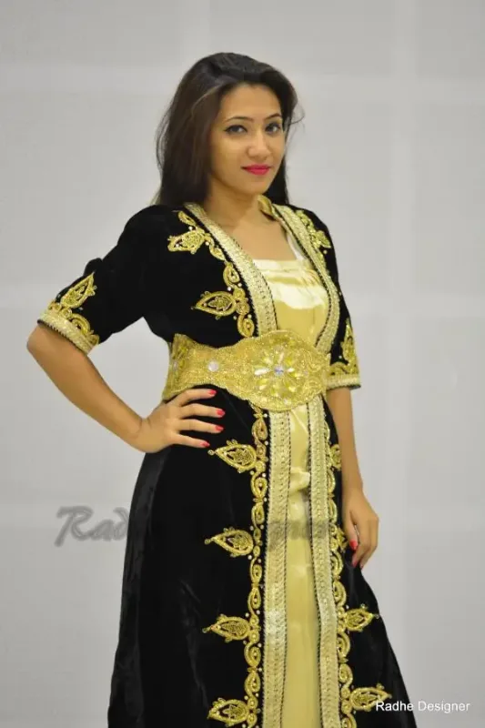 Picture of Radhe Designer Multicolor Georgette Kaftan Dress for Women - Y1081